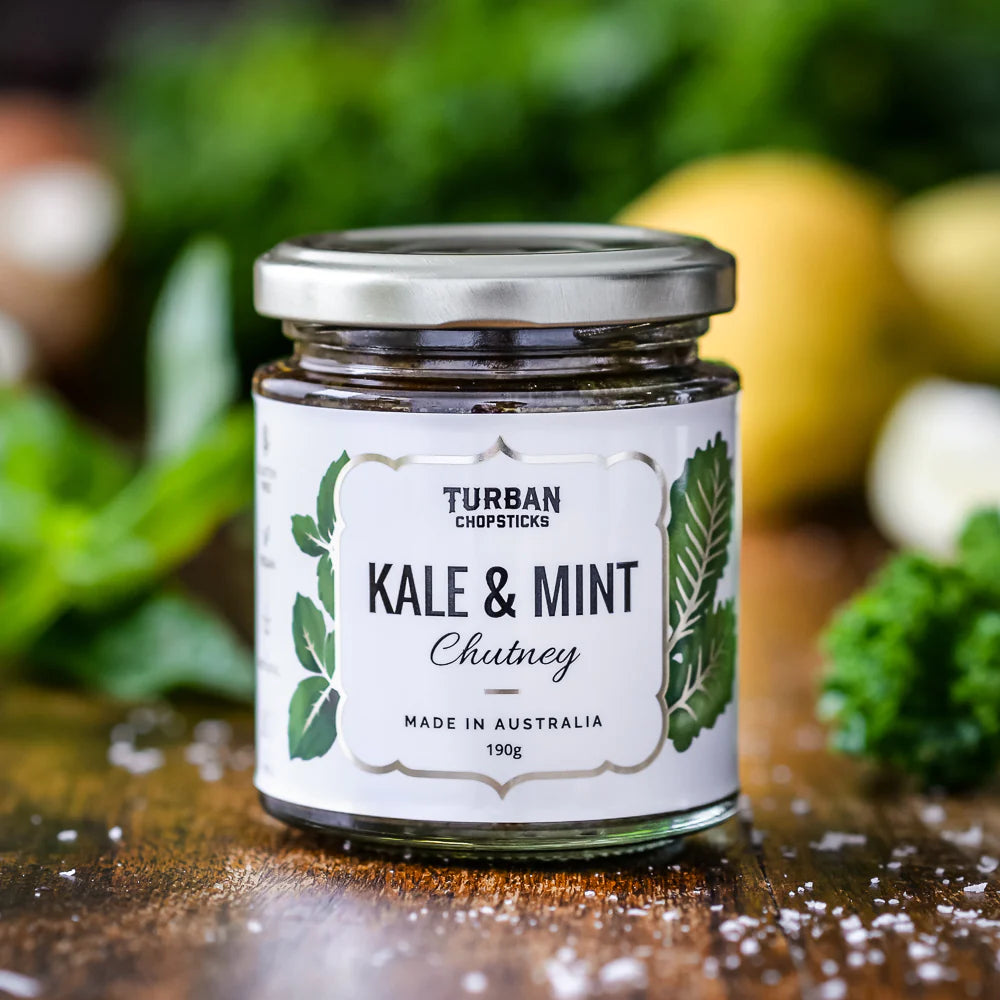 Turban Chopsticks Kale & Mint Chutney 180gm