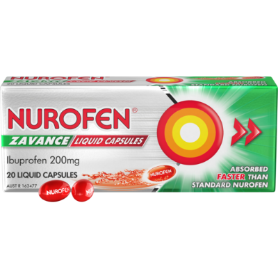 Nurofen Zavance Liquid Caps 20pk