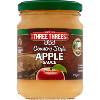 Three Threes Country Style Apple Sauce 250gm