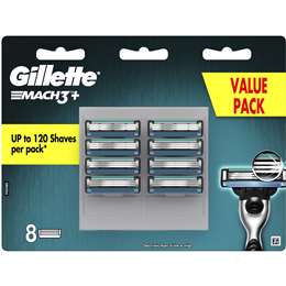 Gillette Mach3+ Blades 8 Pack
