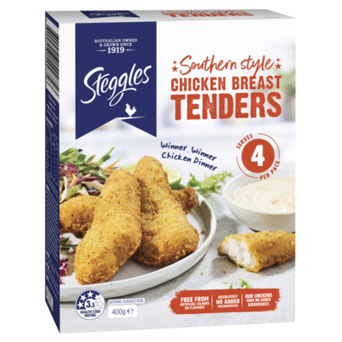 Steggles Southern Style Chicken Breast Tenders 400gm
