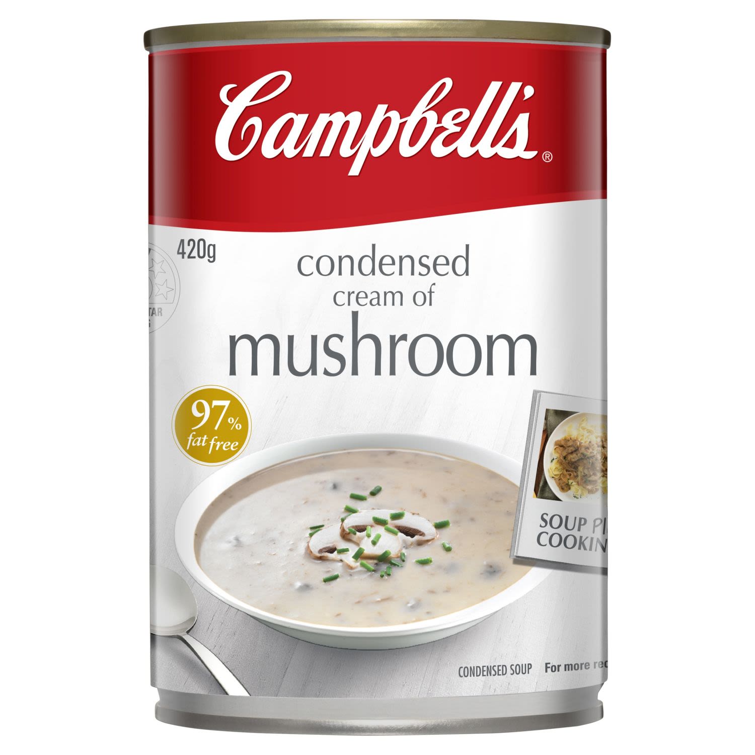 Campbells Condensed Soup Cream of Mushroom 420g