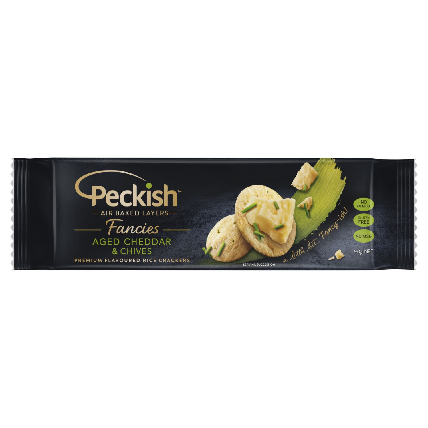 Peckish Fancies Aged Cheddar & Chive 90gm
