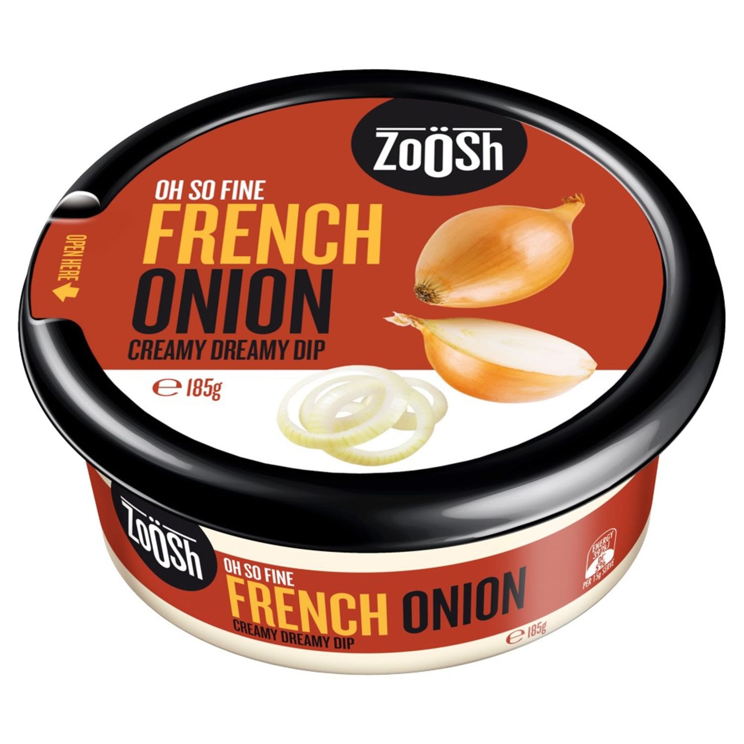 Kraft Zoosh French Onion Dip 185G