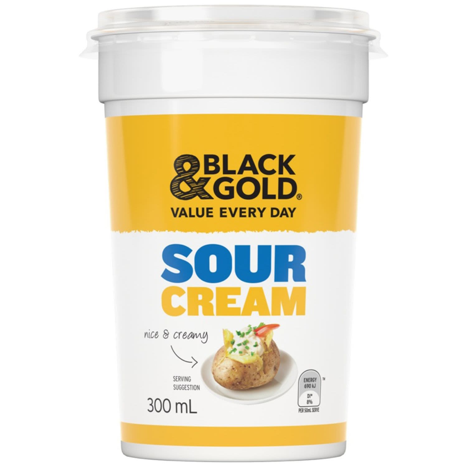 Black And Gold Sour Cream 300Ml