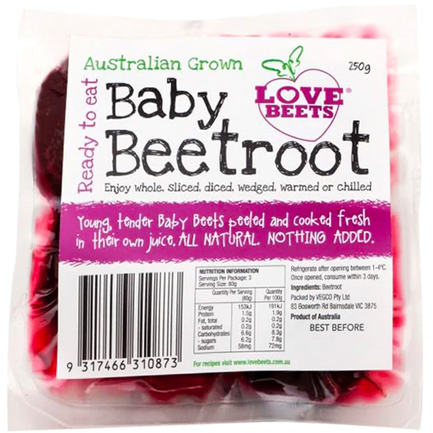 Beetroot Love Beets Baby  250gm