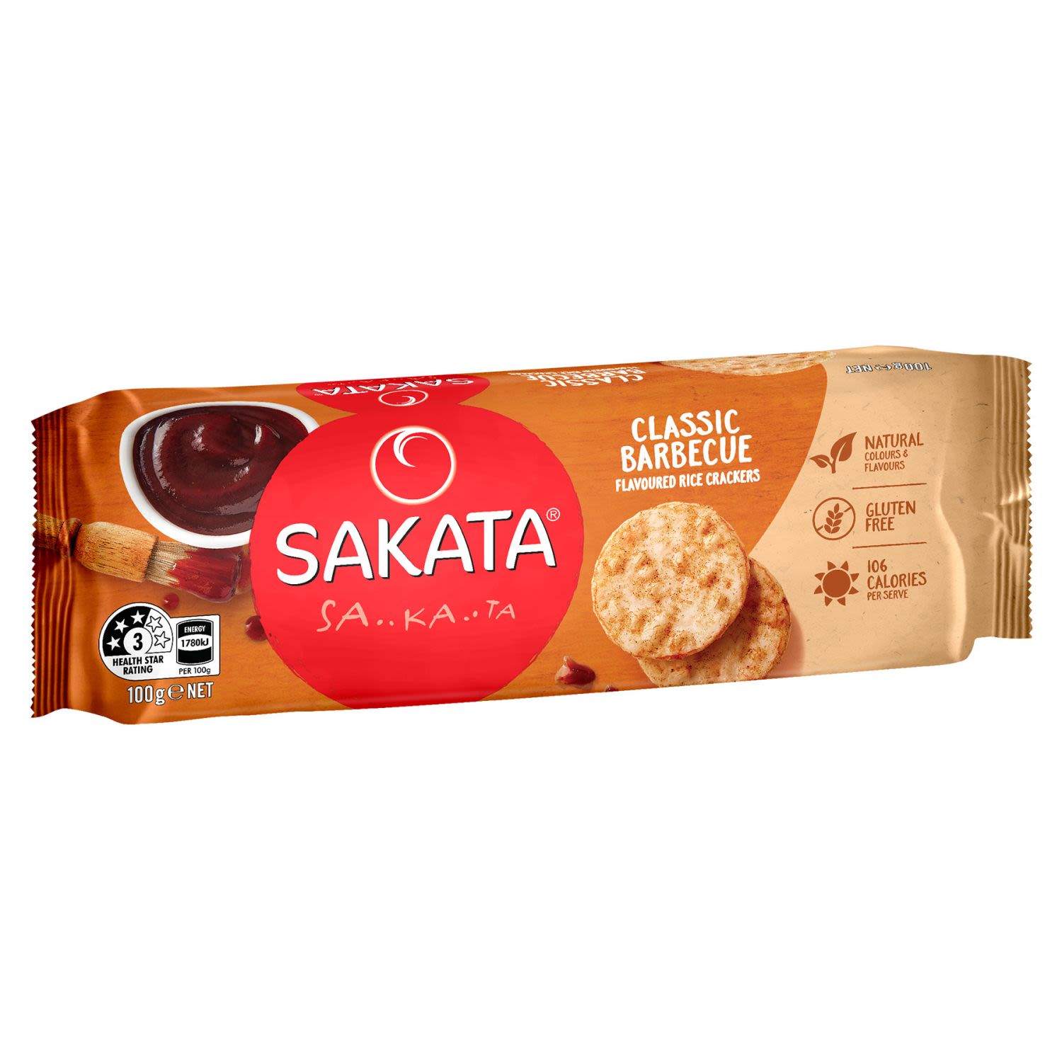 Sakata Classic BBQ Rice Cracker 100gm