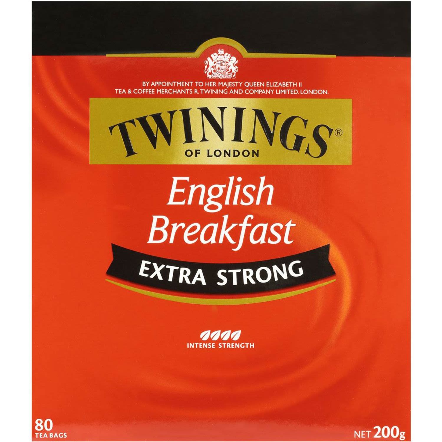Twinings English Breakfast Tea Bags Extra Strong 80pk