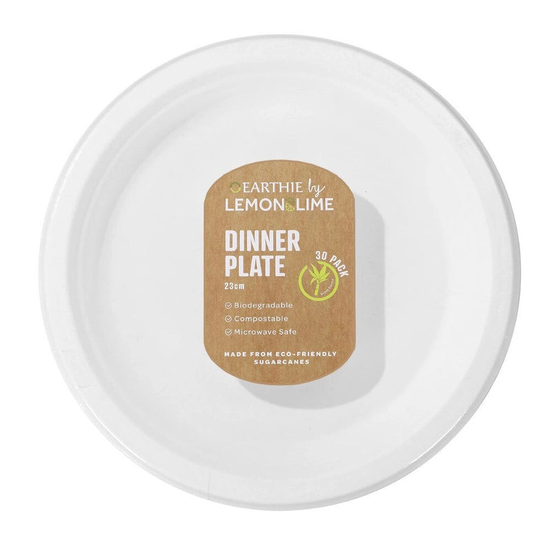 Lemon & Lime Disposable Dinner Plate 23cm 30pk
