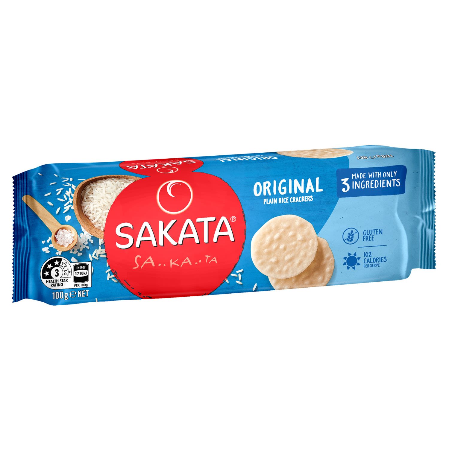 Sakata Plain Rice Cracker 100gm