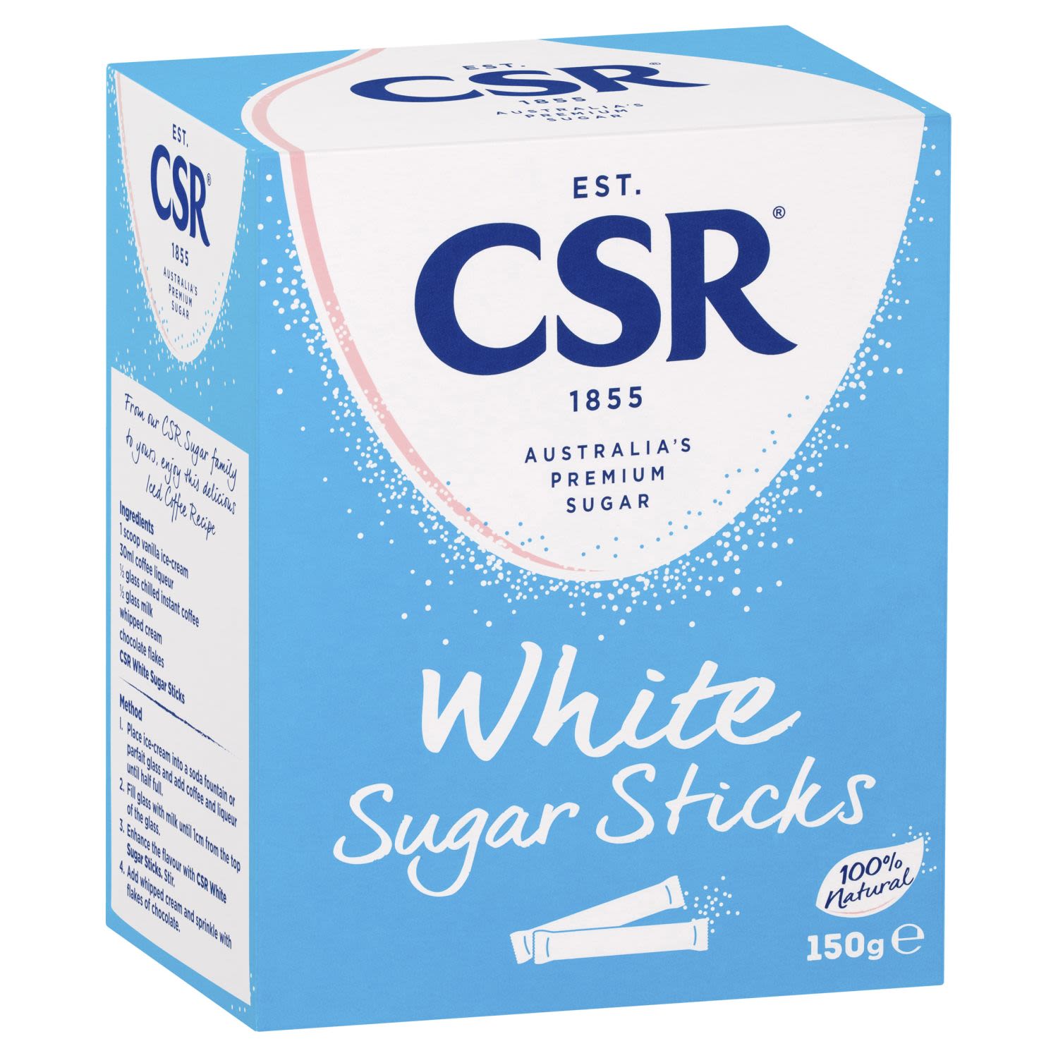 CSR White Sugar Sticks Premium 150gm 50Pk