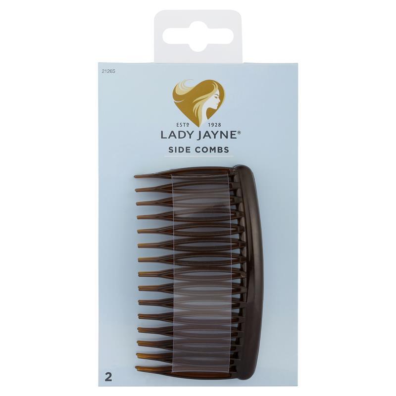 Lady Jayne Side Comb Shell Large 2 Pack