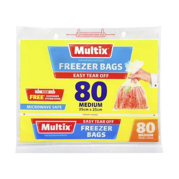Multix Freezer Bags Tear Off Medium 80