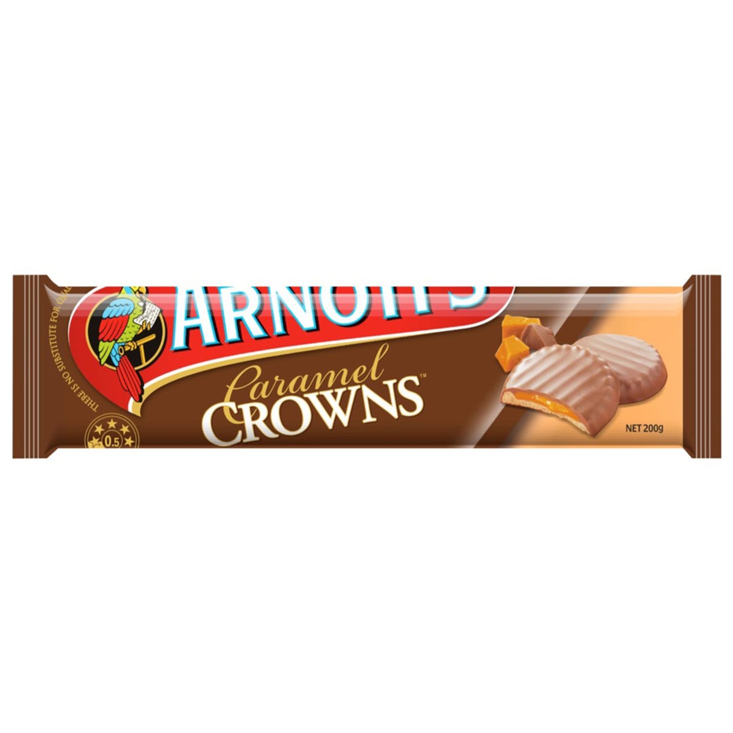 Arnotts Chocolate Caramel Crowns 200gm