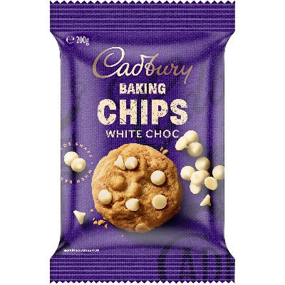 Cadbury Baking Chips White 200g