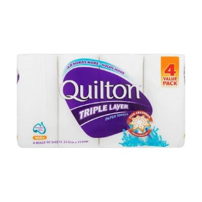 Quilton Triple Layer Paper Towel 4 Rolls