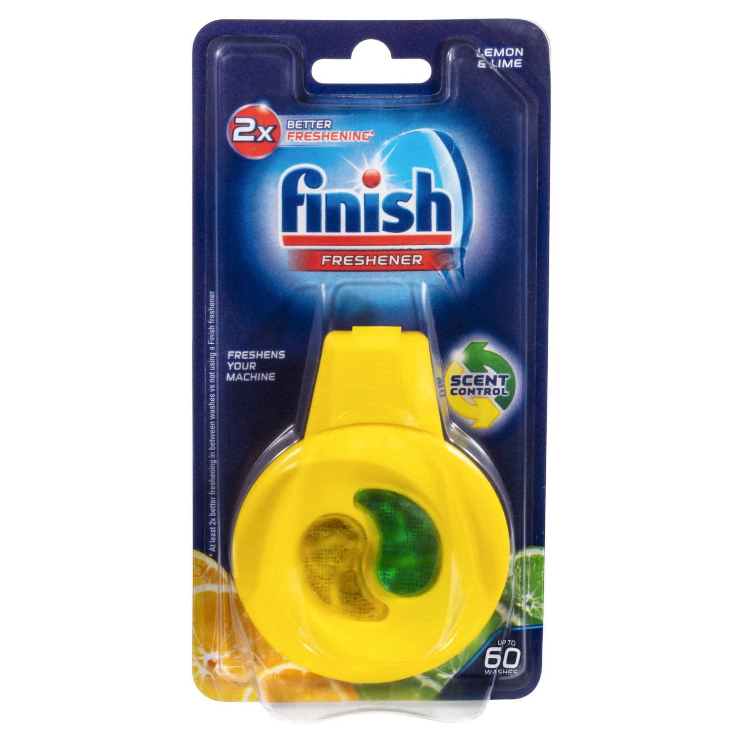 Finish 2 In 1 Lemon & Lime Dishwasher Freshener