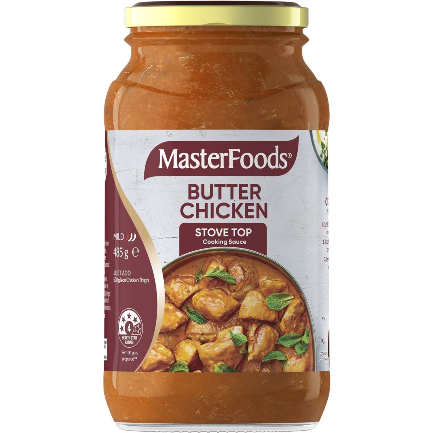 Masterfoods Butter Chicken Simmer Sauce 485gm