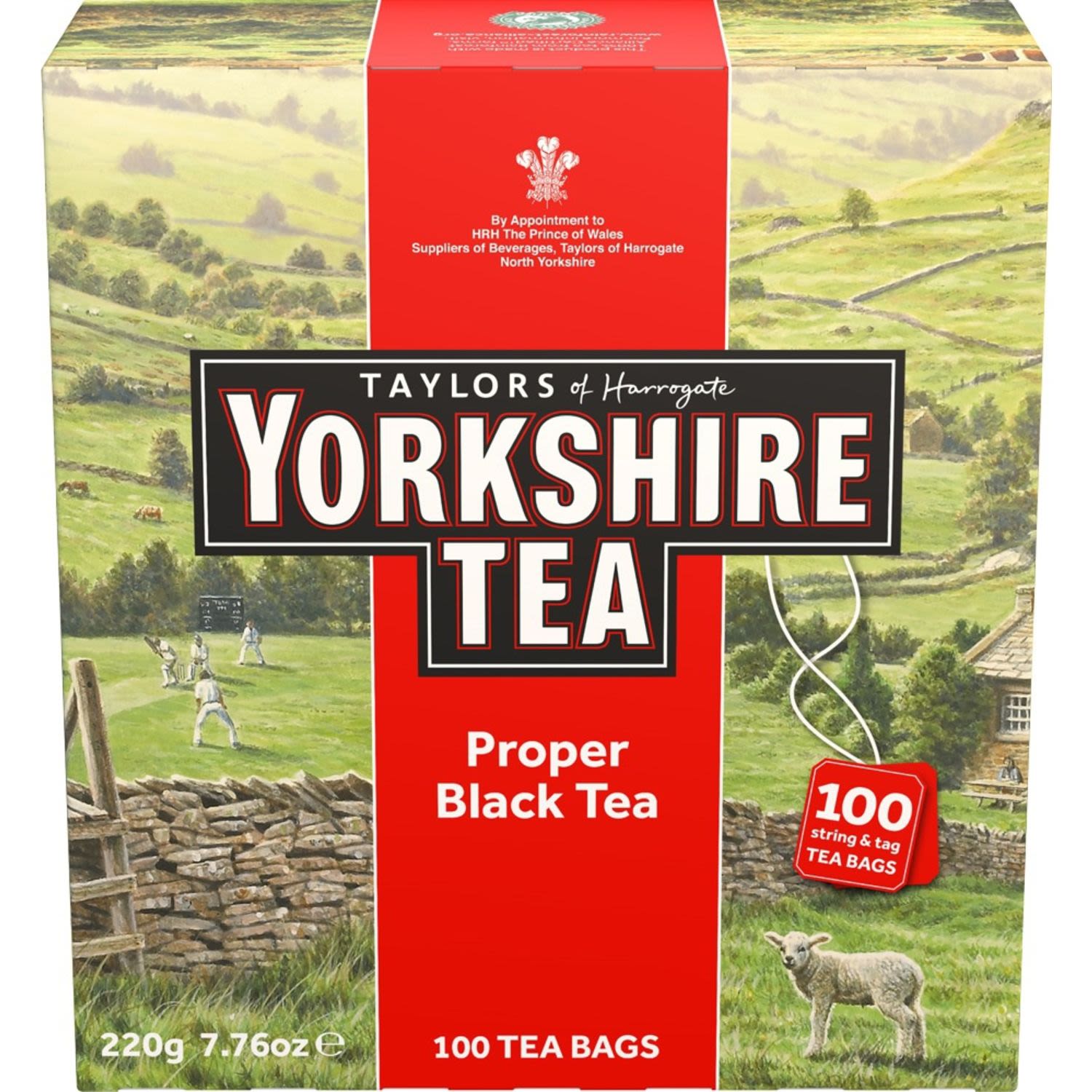 Taylors Yorkshire Tea Bags Proper Black 220gm 100pk