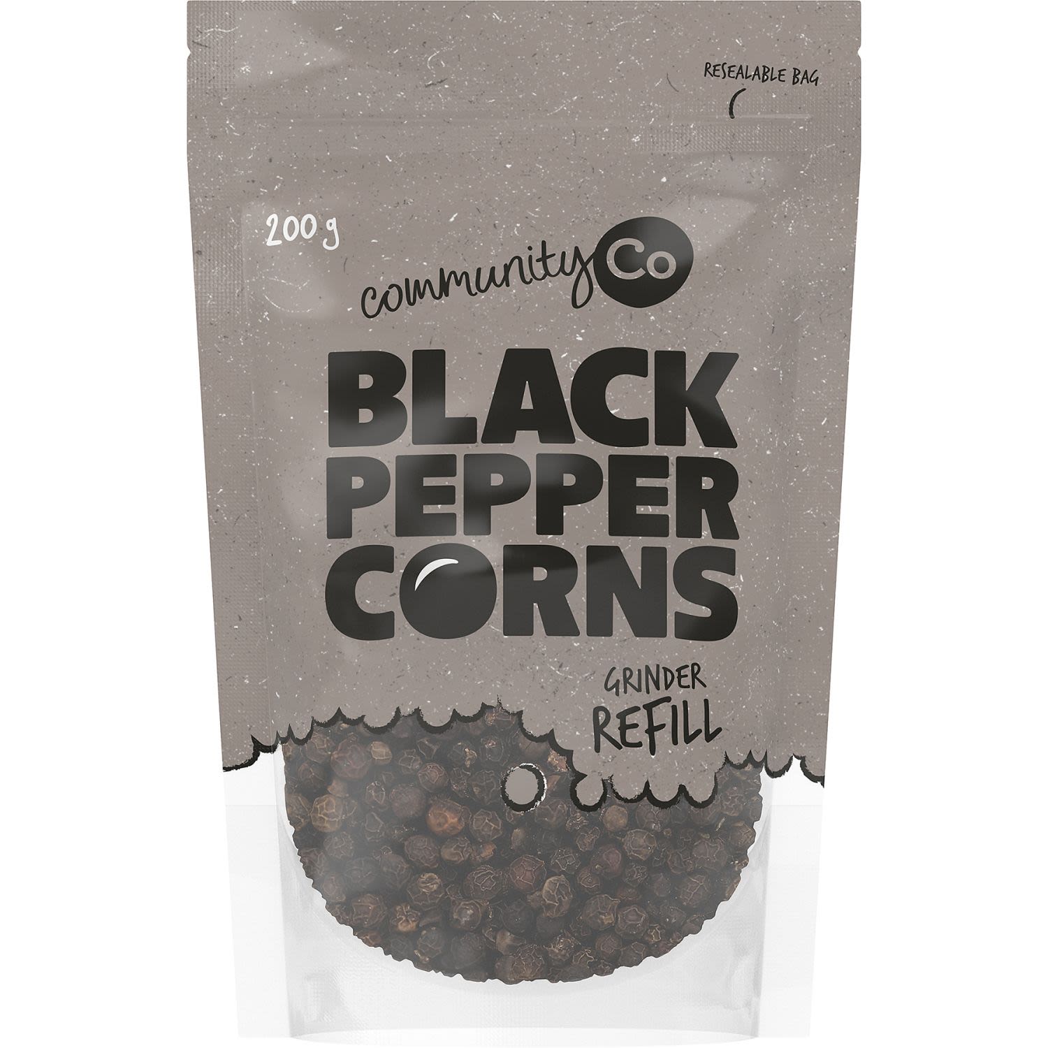 Community Co Black Peppercorns 200gm