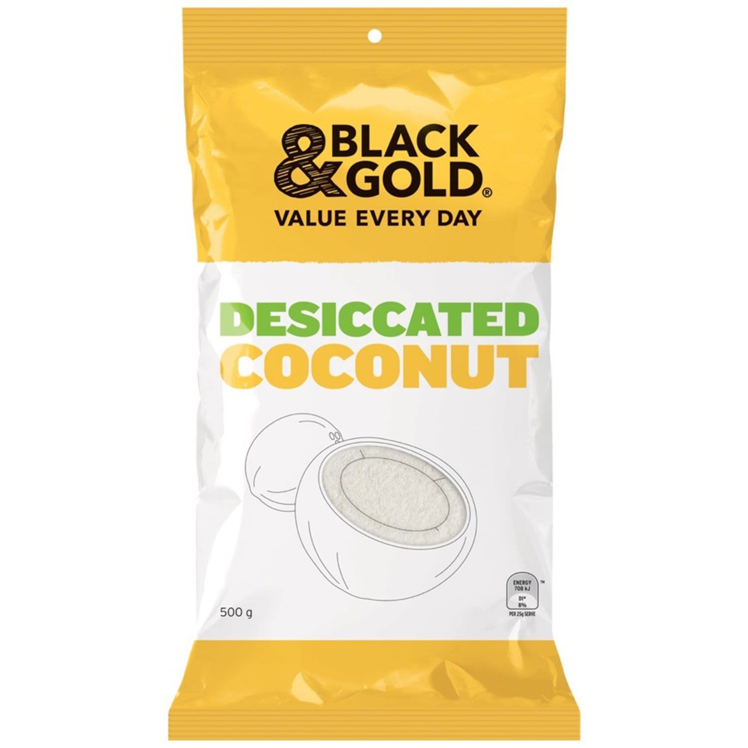 Black & Gold Desiccated Coconut 500gm