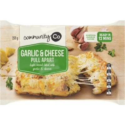 Community Co Garlic & Cheese Pull Apart Bread 350 Gram
