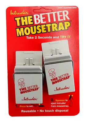 Intruder Plastic Mouse Trap 2pk