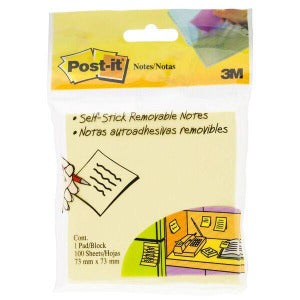 Post It Standard Yellow Notes 100s