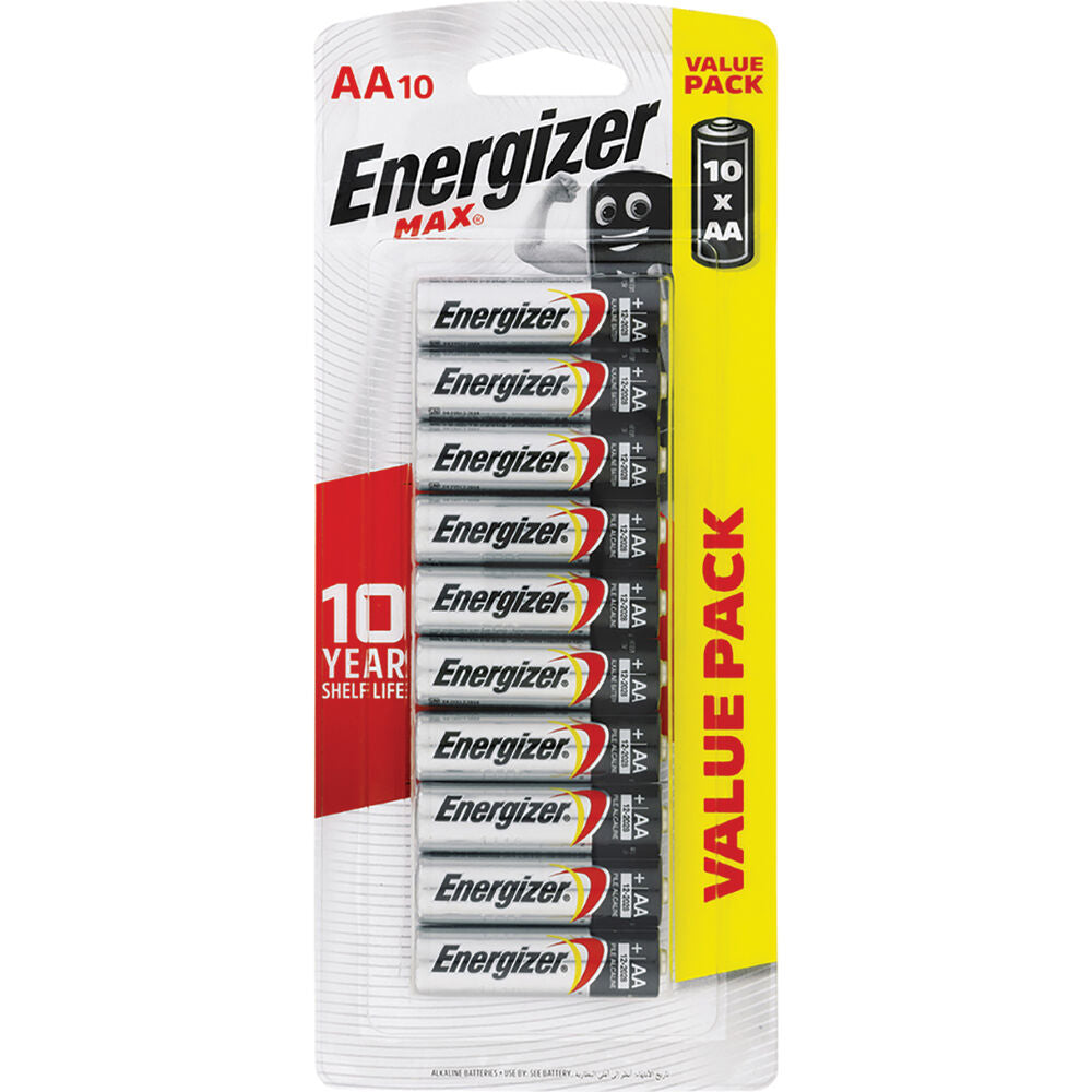 Energizer Max Battery AA 10 Pack