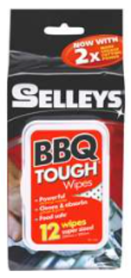 Selleys BBQ Tough Wipes 250mm x 300mm 12pk
