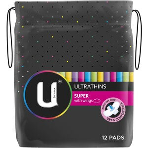 U By Kotex Ultrathins Super 12 Pack