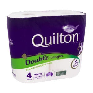 Quilton Double Length 3 Ply 4 Pack