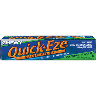 Quick-Eze Chewy Peppermint 40gm