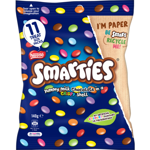 Nestle Smarties 11pce Fun Pack 127gm