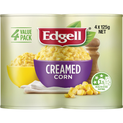 Edgell Creamed Corn 4 x 125gm
