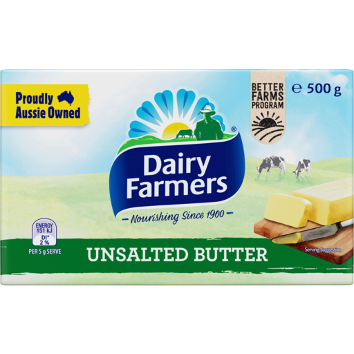 Dairy Farmers Unsalted Butter 500gm