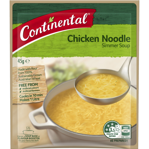 Continental Chicken Noodle Simmer Soup 45gm