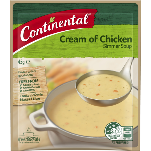 Continental Cream Of Chicken Simmer Soup 45gm