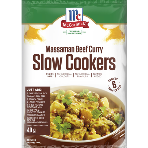 McCormick Slow Cooker Massaman Beef Curry 40gm