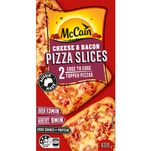 McCain Pizza Slice Cheese & Bacon 600gm