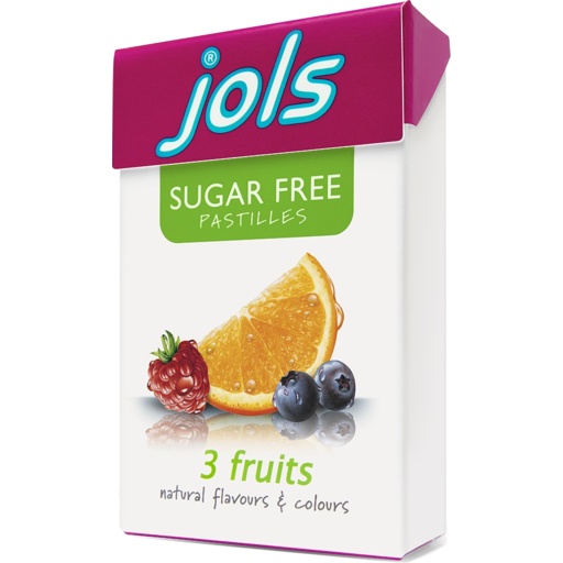 Jols Sugar Free Pastilles Three Fruits 23gm