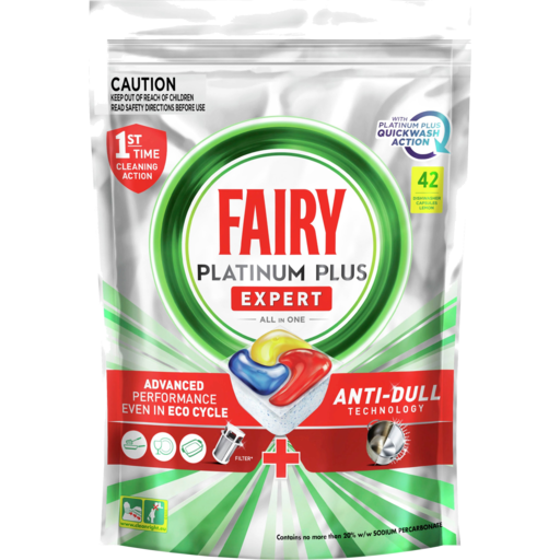 Fairy Platinum Plus Dishwashing Tablets 42Pk