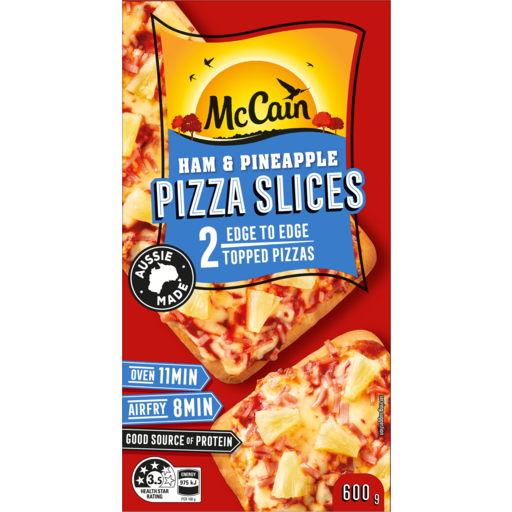 McCain Pizza Slice Ham & Pineapple 600gm