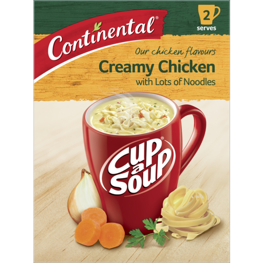 Continental Creamy Chicken Lots of Noodles Cup A Soup 2pk